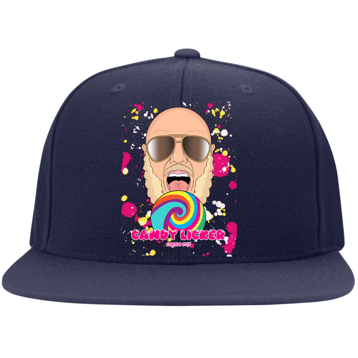 LOGO Flat Bill High-Profile Snapback Hat