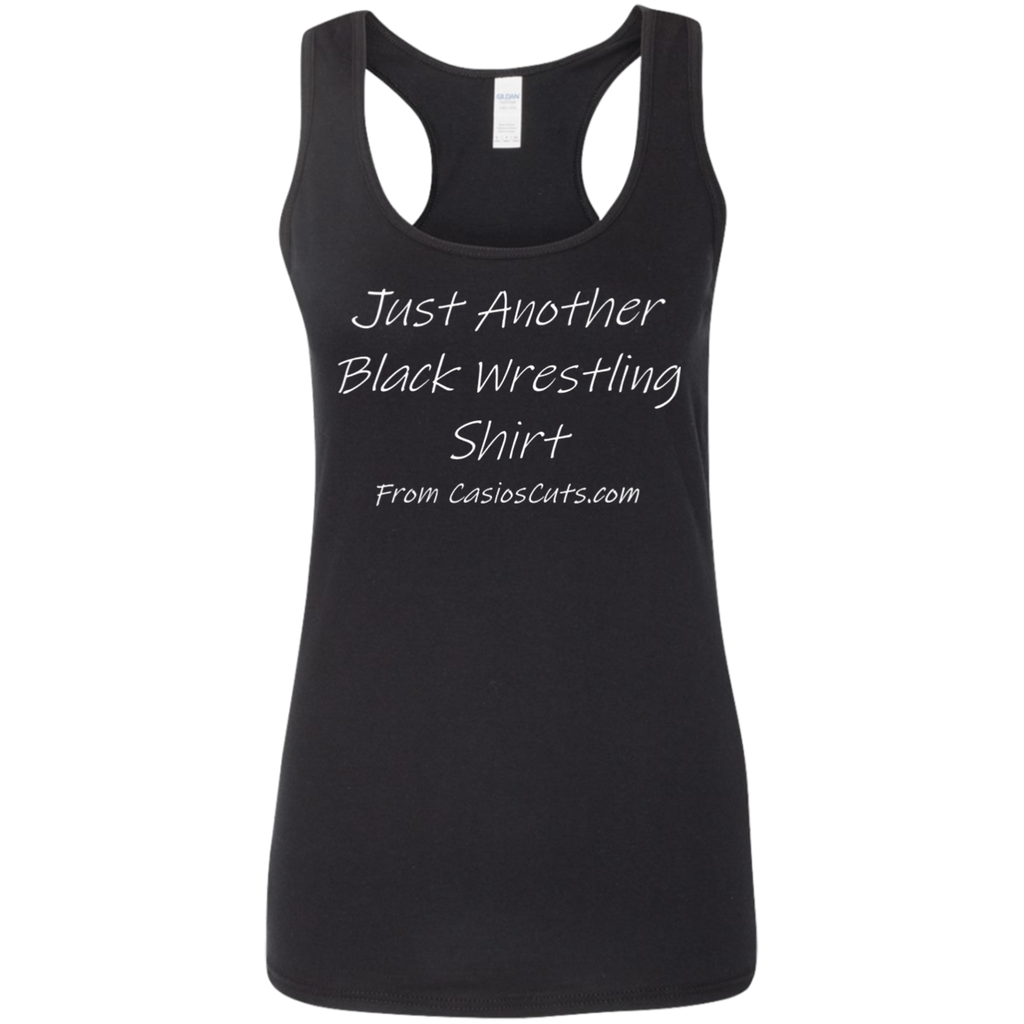 Another Black Ladies' Softstyle Racerback Tank