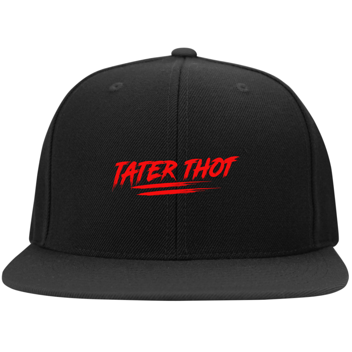 TATER THOT Flat Bill High-Profile Snapback Hat