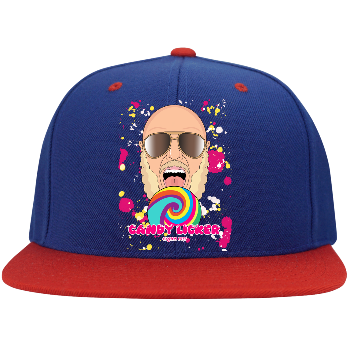 LOGO Flat Bill High-Profile Snapback Hat