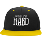 HARD Flat Bill High-Profile Snapback Hat