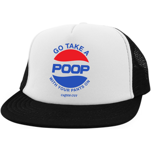 Poop Trucker Hat with Snapback